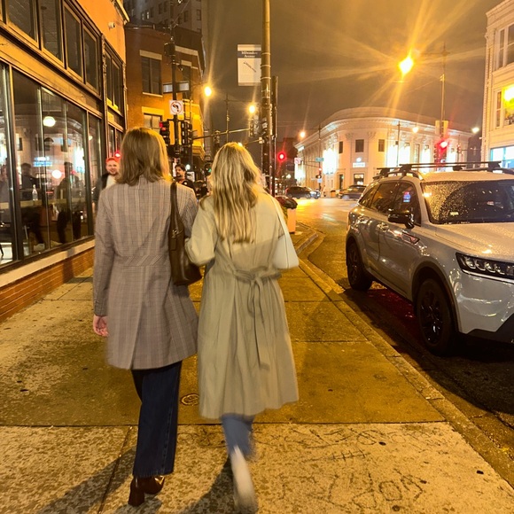 GAP Khaki Double-Breasted Trench Coat - Picture 3 of 4